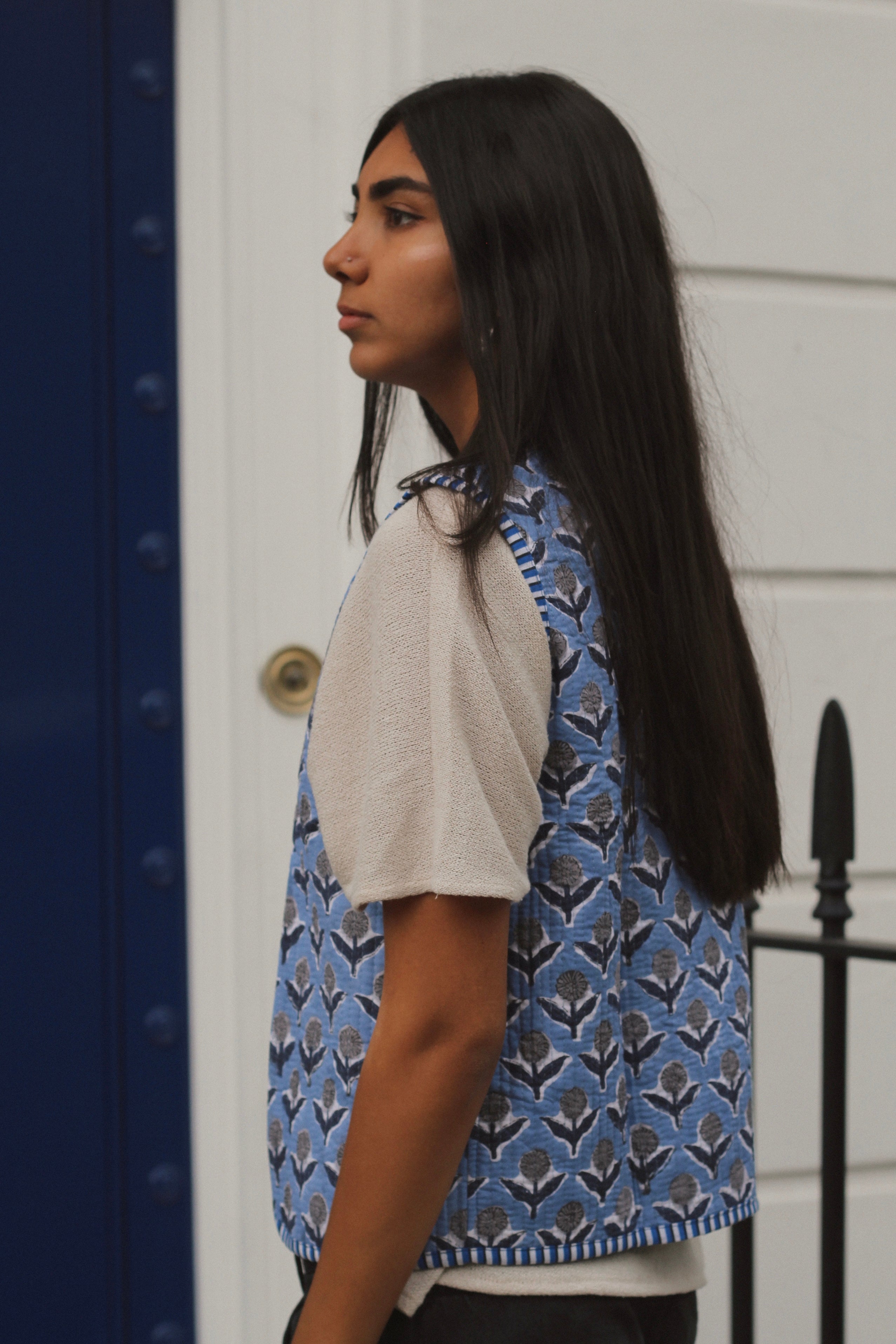 Blue Amour Waistcoat