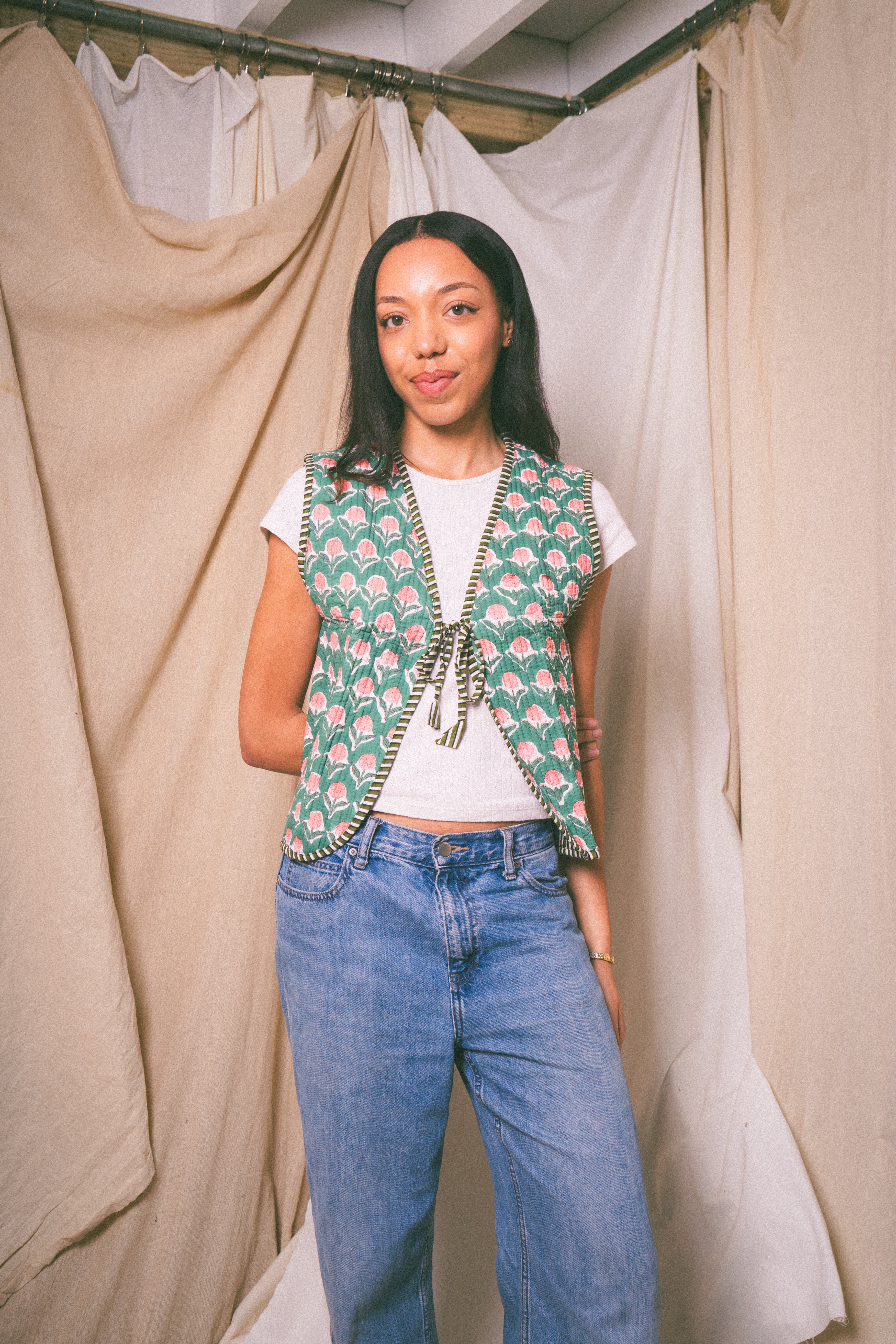 Green Amour Waistcoat - Levuroy