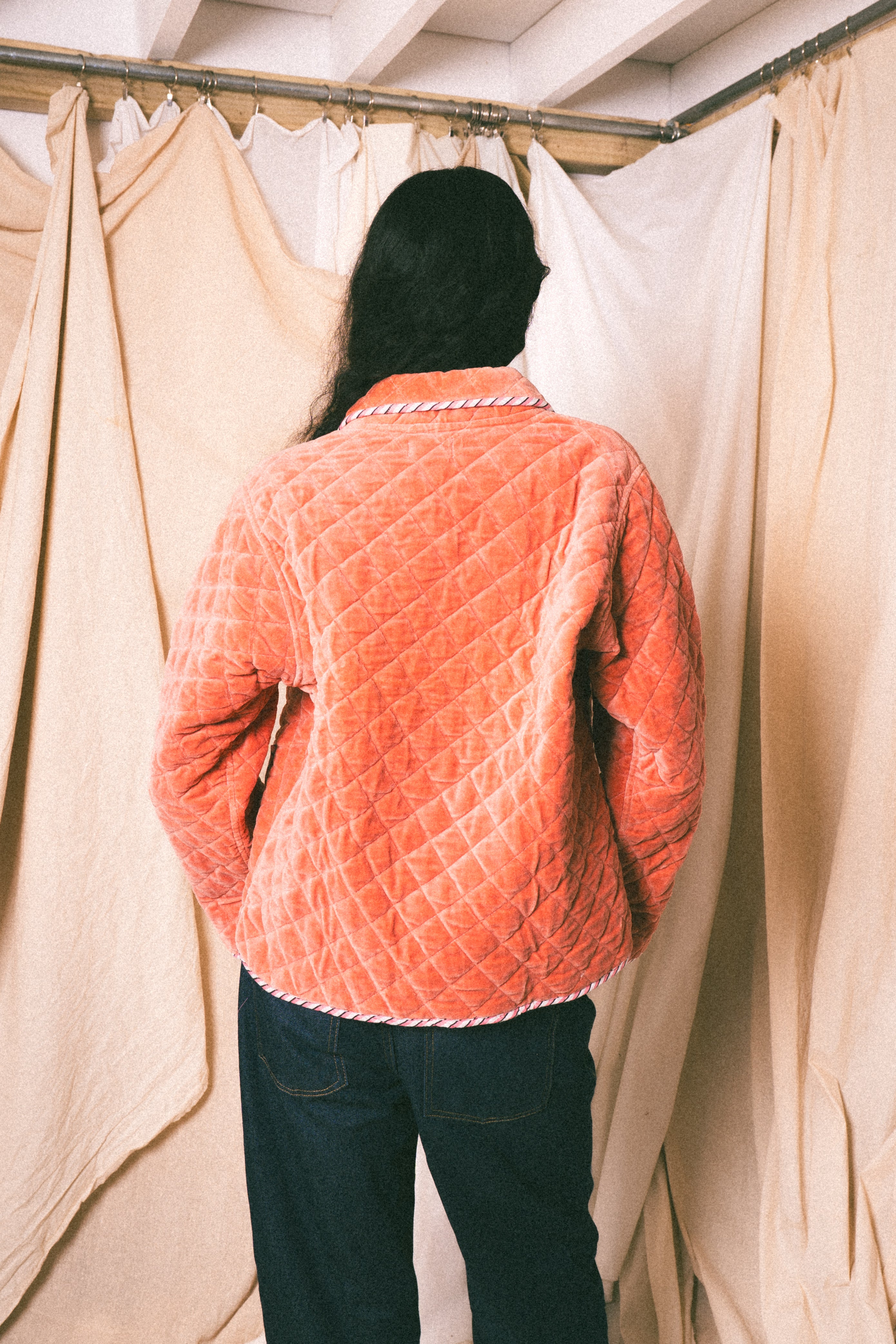 Pink Burford Velvet Jacket - Levuroy