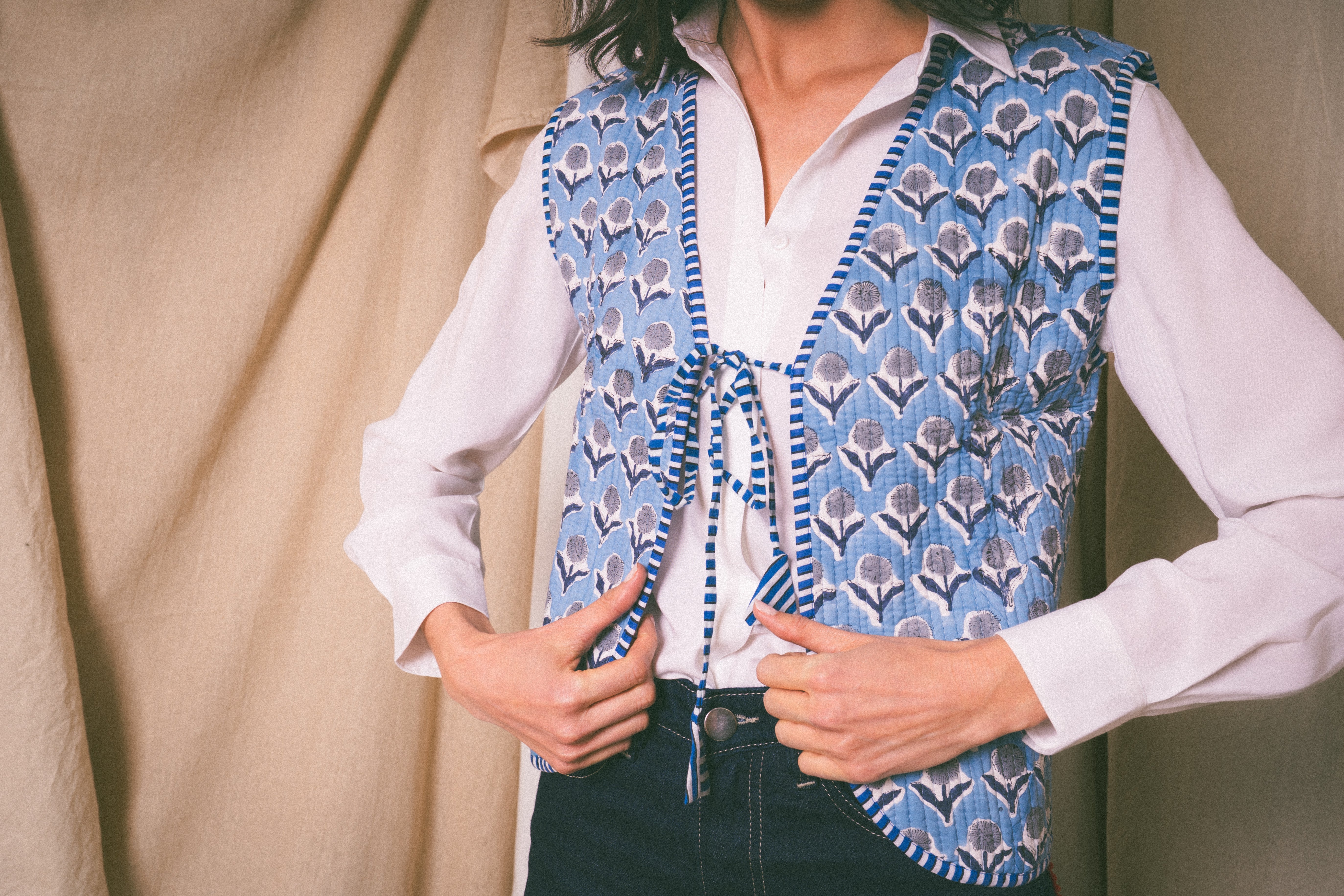 Blue Amour Waistcoat - Levuroy