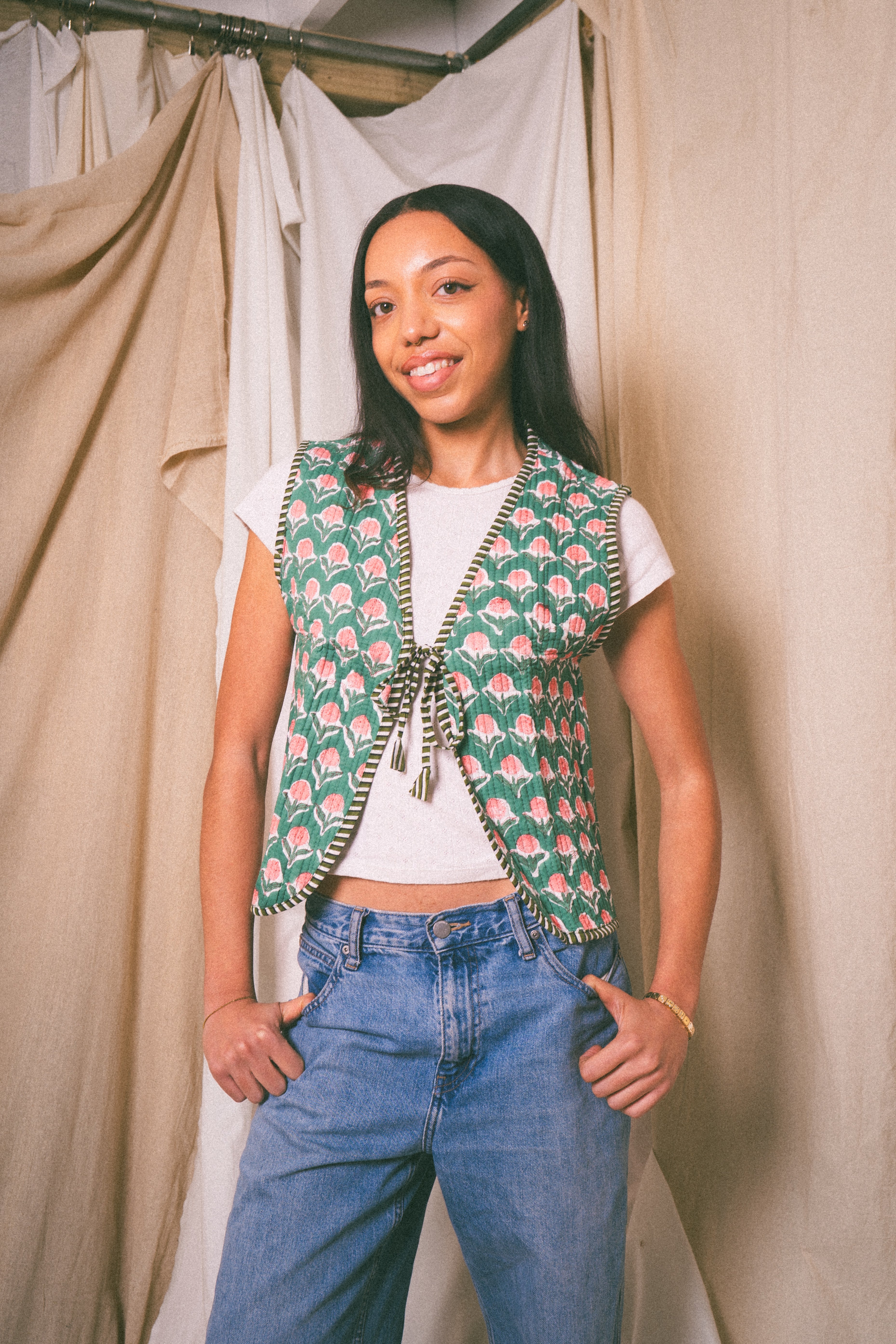 Green Amour Waistcoat - Levuroy