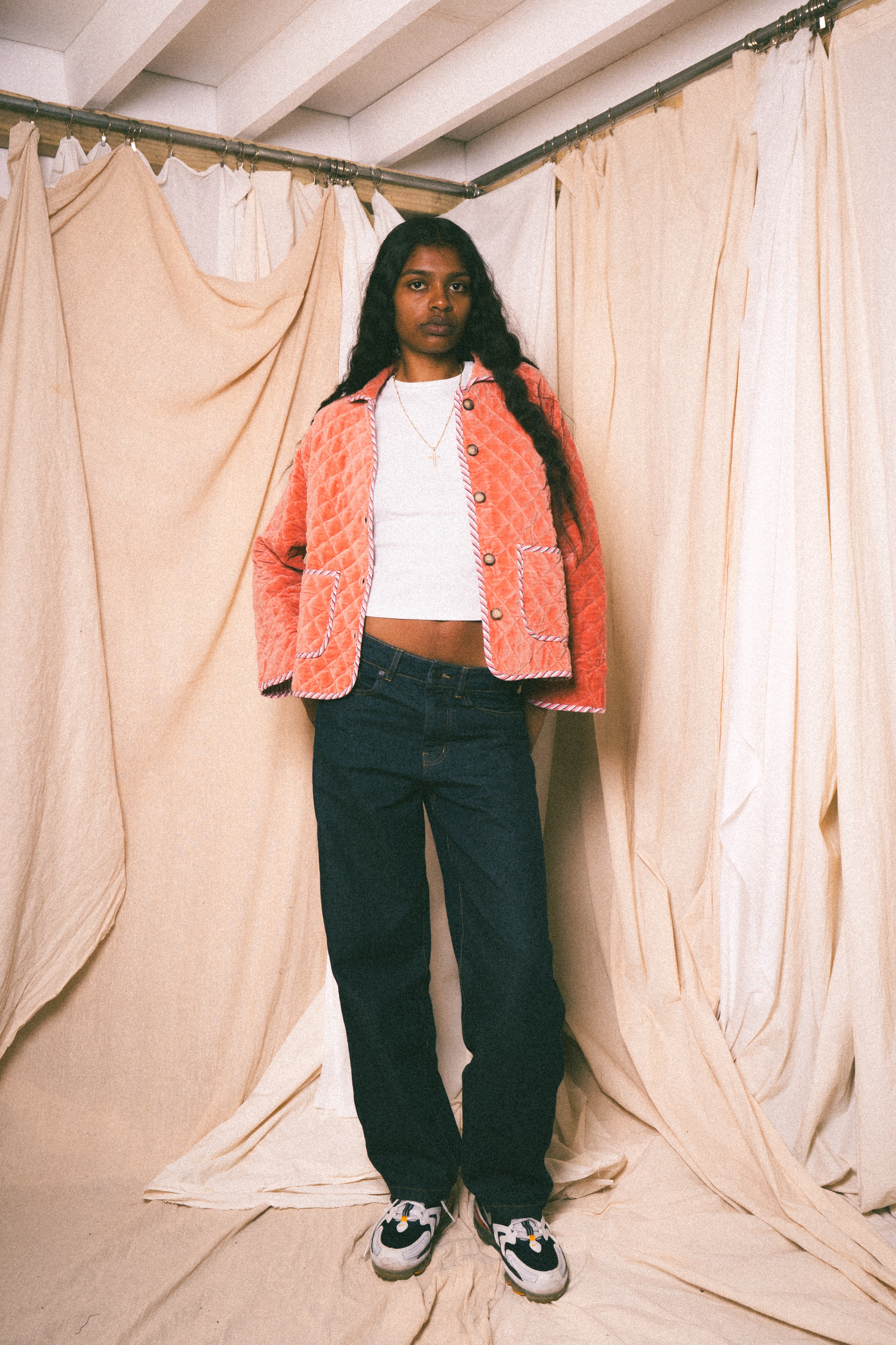 Pink Burford Velvet Jacket - Levuroy