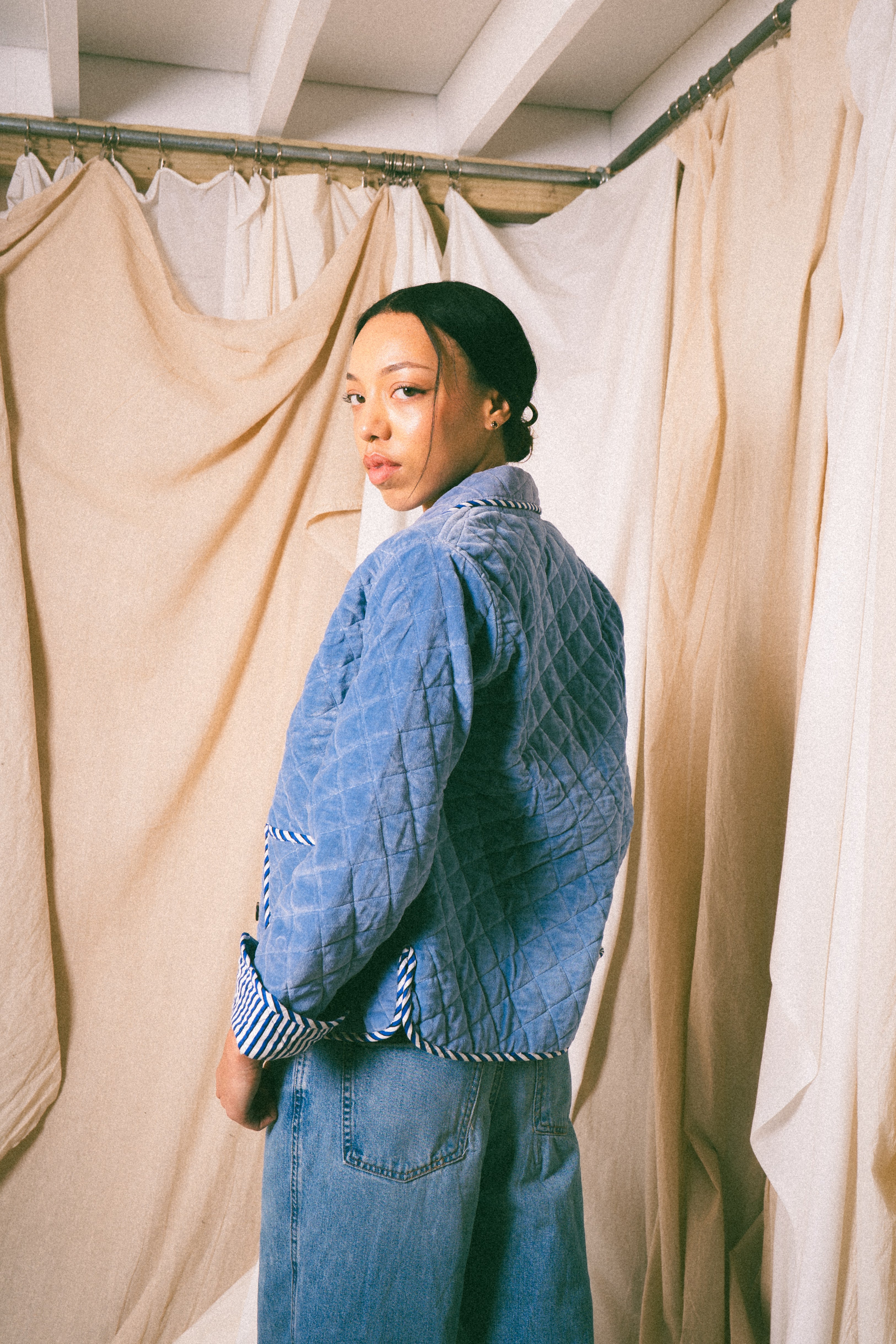 Blue Burford Velvet Jacket - Levuroy