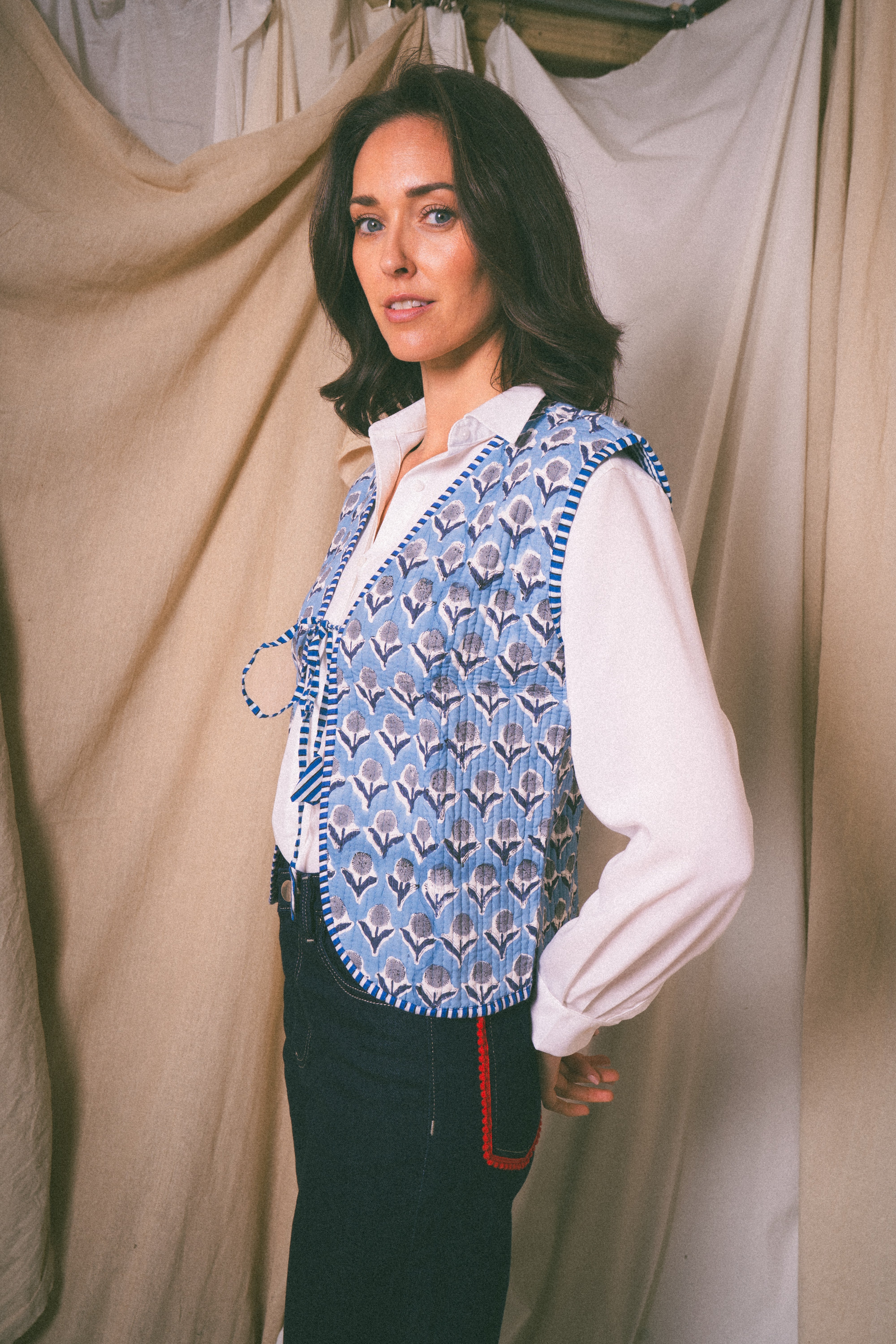 Blue Amour Waistcoat - Levuroy