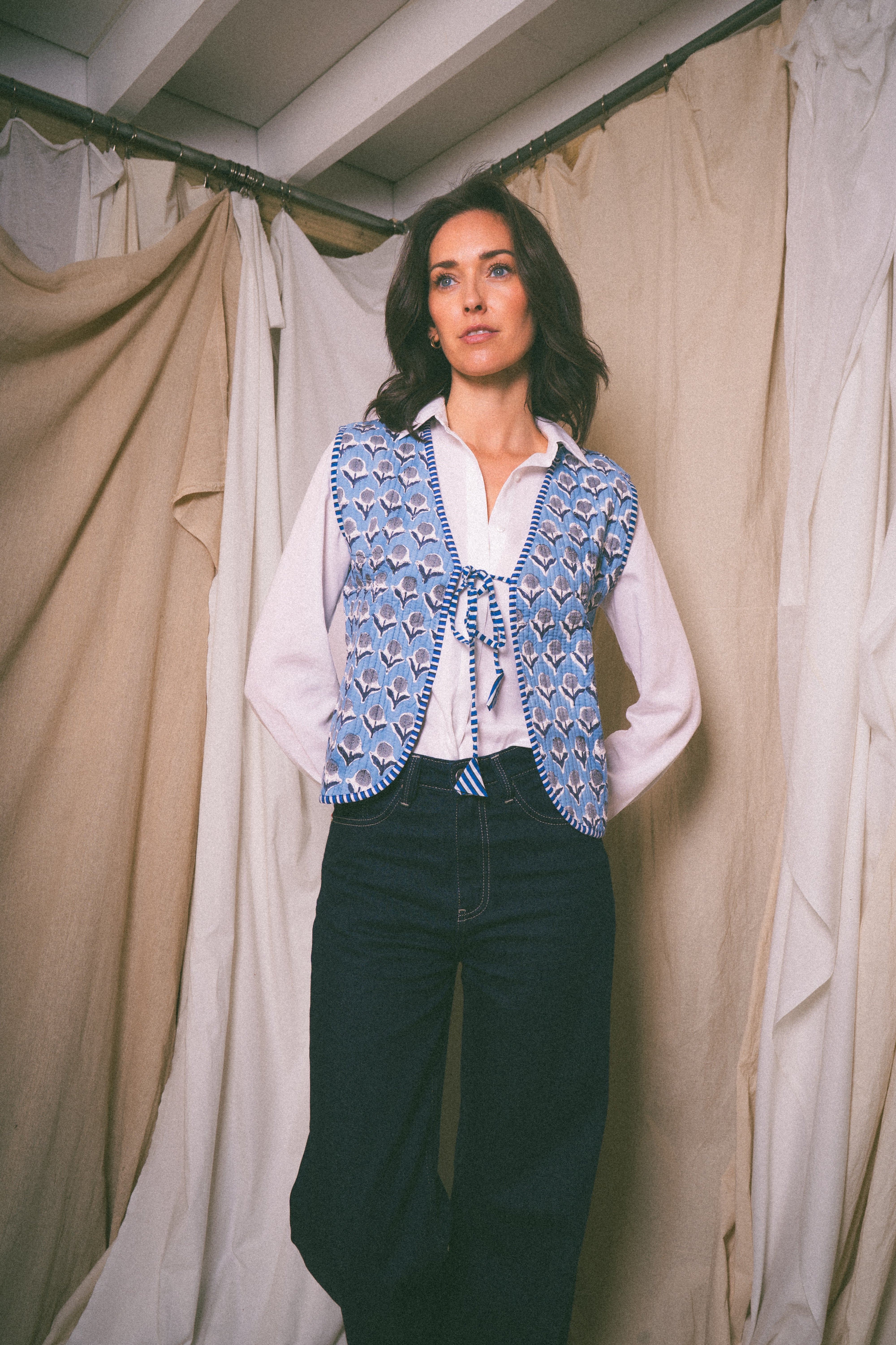 Blue Amour Waistcoat - Levuroy