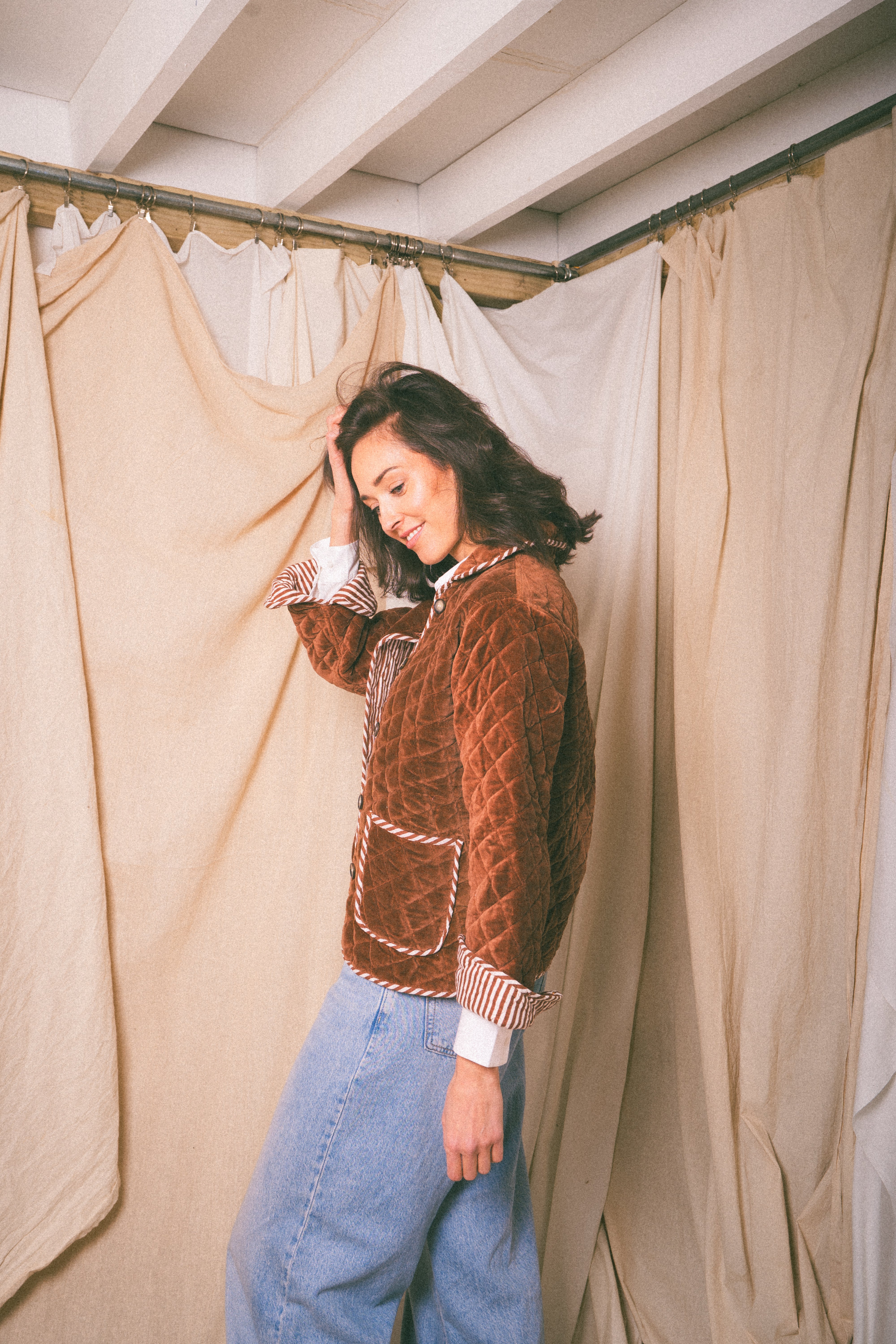 Brown Burford Velvet Jacket – Levuroy