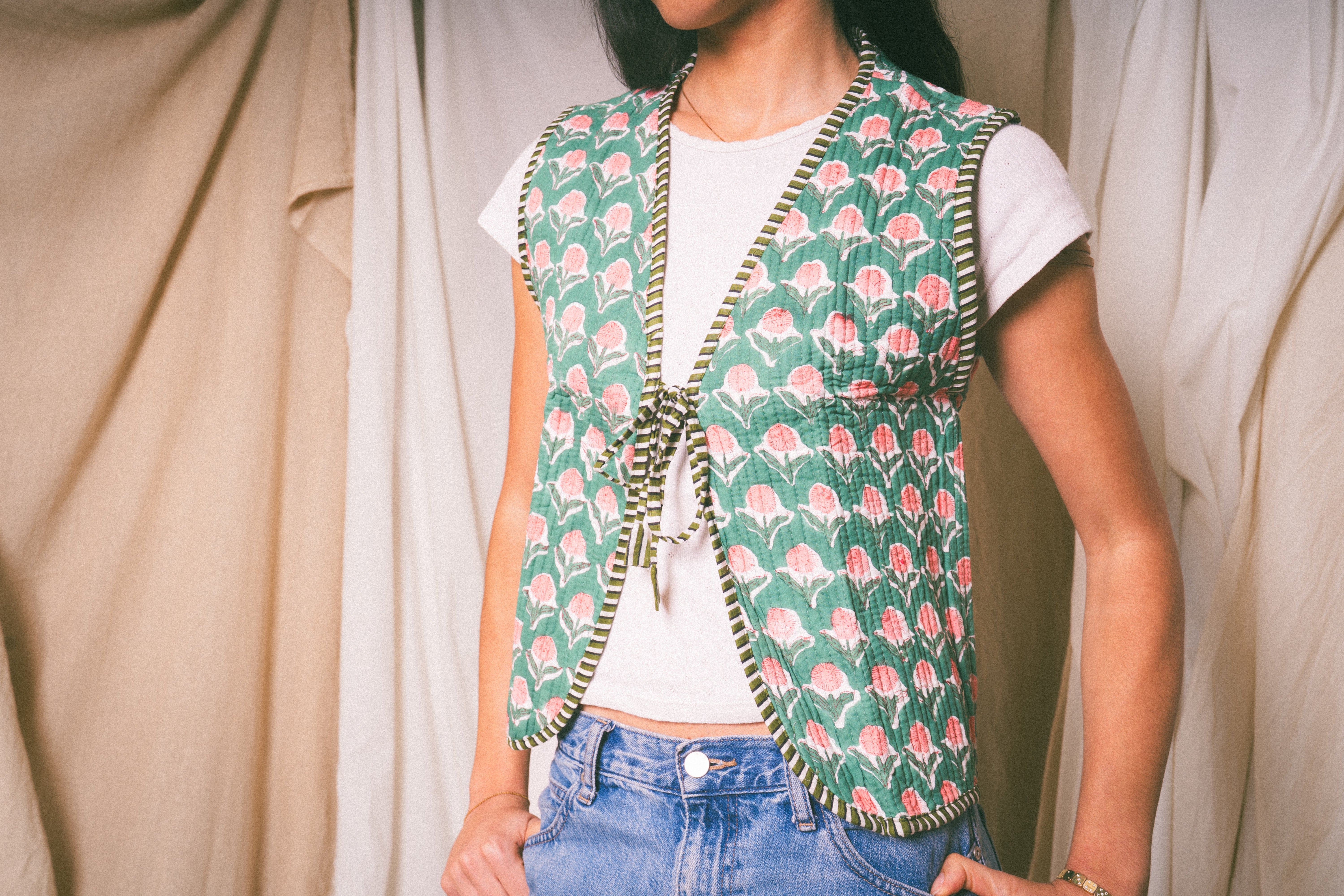 Green Amour Waistcoat - Levuroy