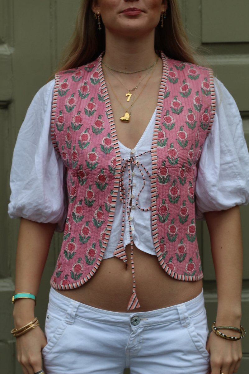 Pink Amour Waistcoat - LevuroyLevuroyLevuroyXSPink Amour Waistcoat